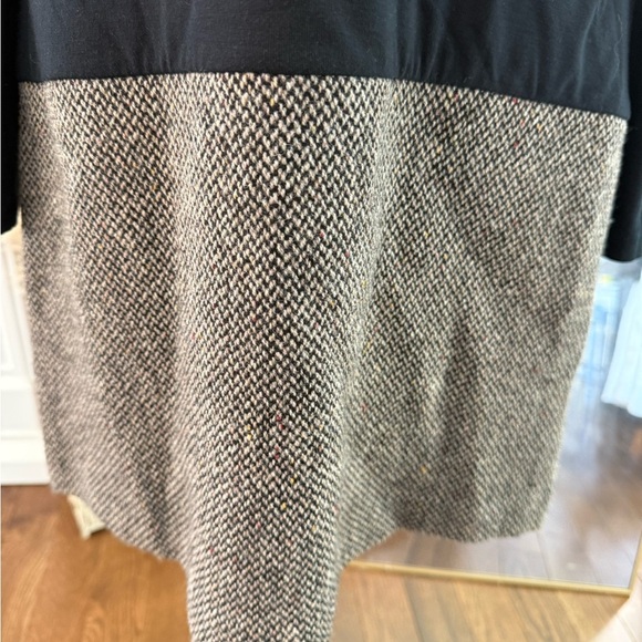 Theory Black Long Sleeve Women's Dress Viscose and Wool w pockets - Picture 5 of 11